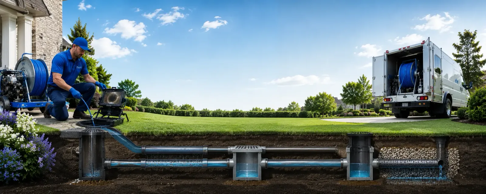 Outdoor drain cleaning information for Mackinaw, IL